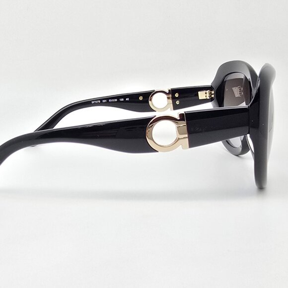 Salvatore Ferragamo SF727S 001 Black Frame Grey Gradient Lens Sunglasses w/ Case main image 10